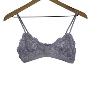 Savage X Fenty Lavender Lace Bralette Sz S Dainty Feminine Coquette Wireless Bra